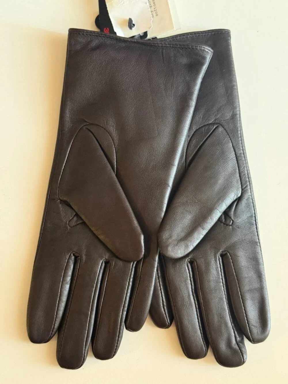 Thinsulate 40 Gram Insulated Ladies Gloves Genuine Soft Leather Brown Size L NWT